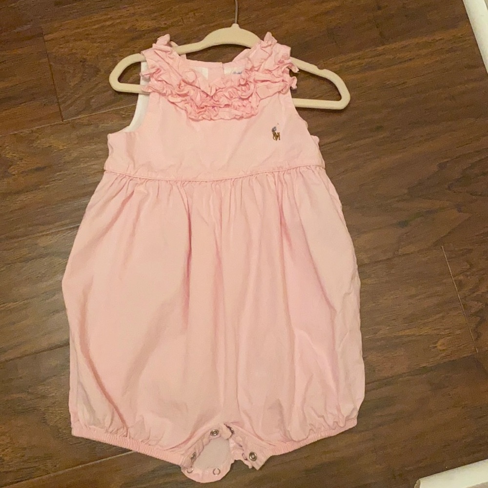 Pink Ralph Lauren bubble 18 month
